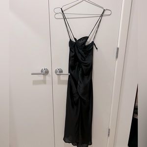Free people black midi dress